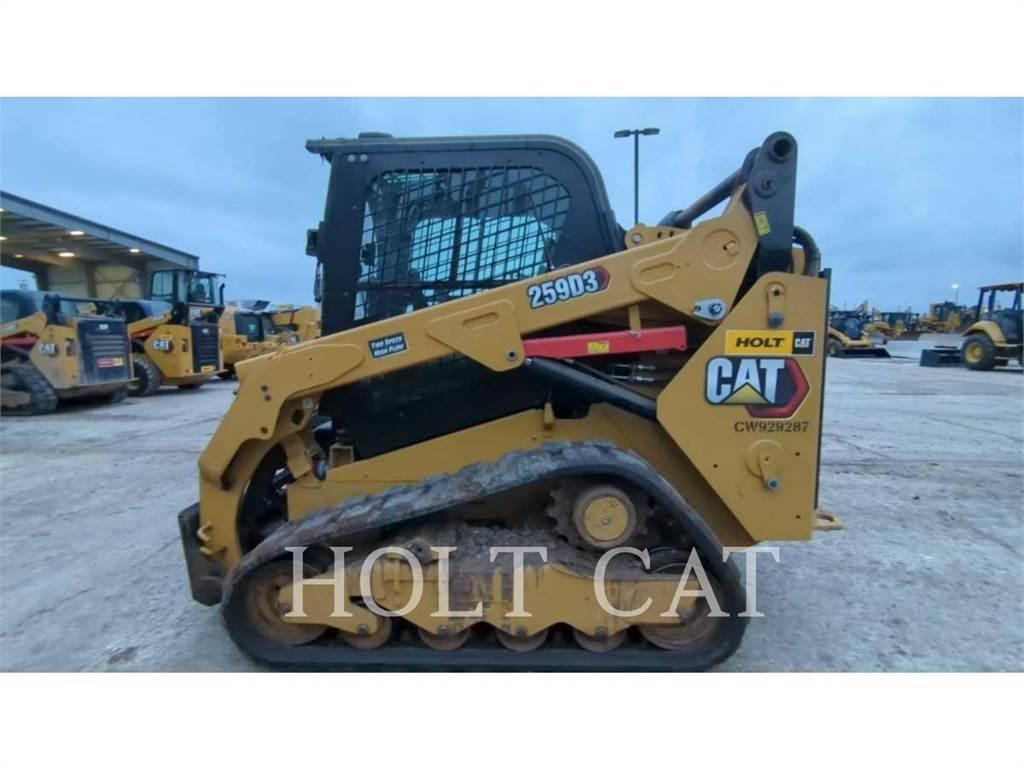 CAT 259D XPS Krautuvai su šoniniu pasukimu