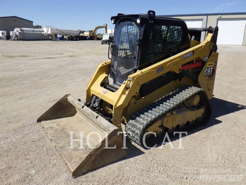 CAT 259D XPS Krautuvai su šoniniu pasukimu
