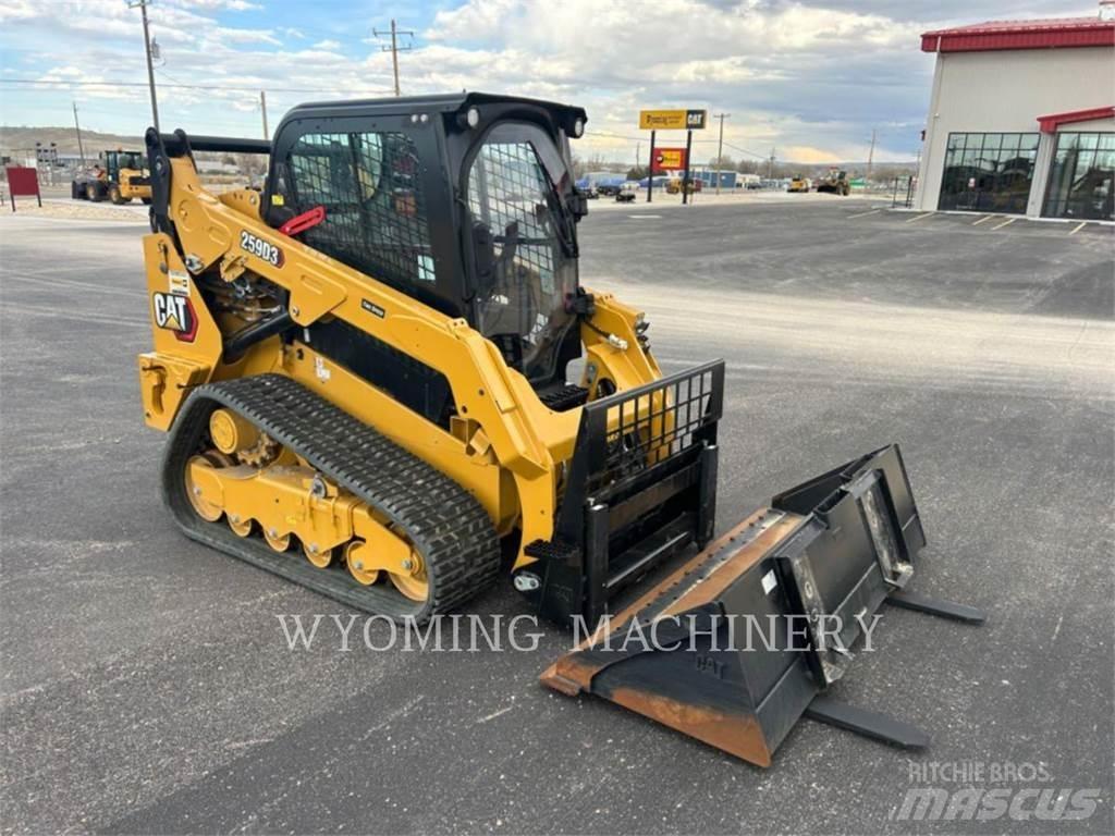 CAT 259D3 Krautuvai su šoniniu pasukimu