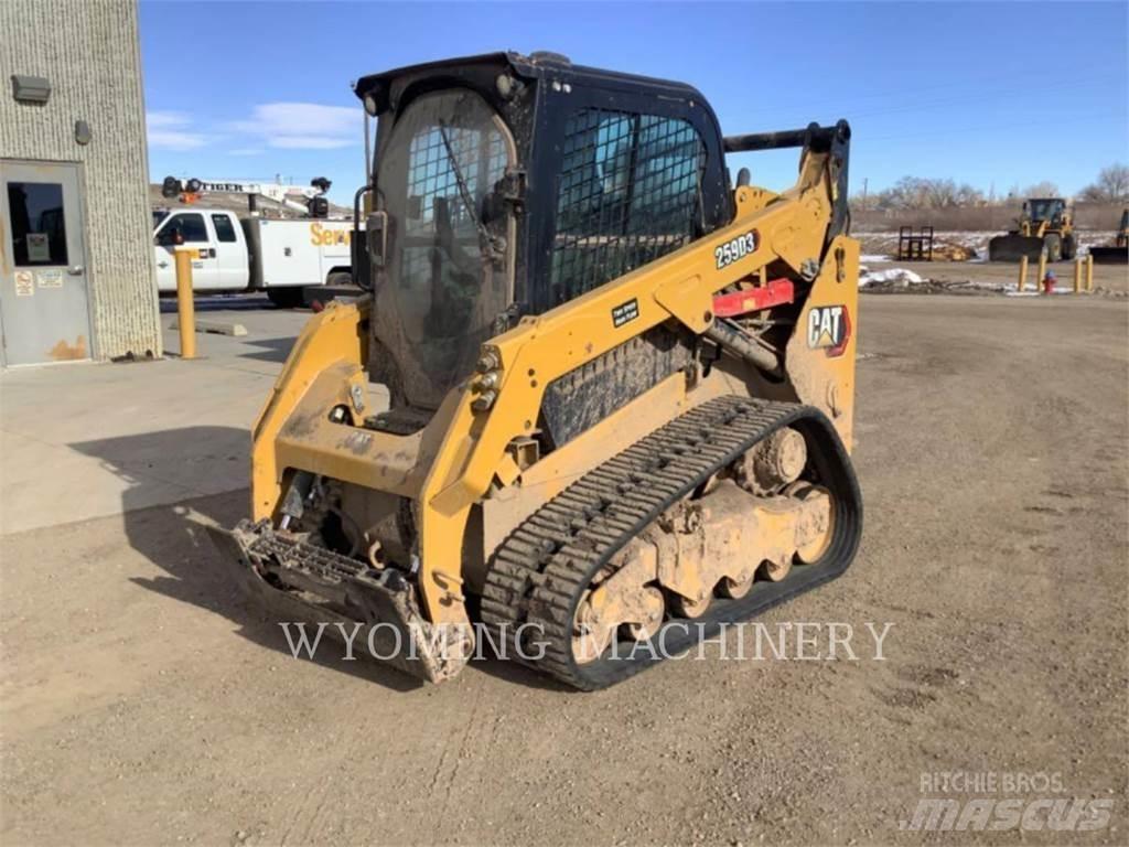 CAT 259D3 Krautuvai su šoniniu pasukimu