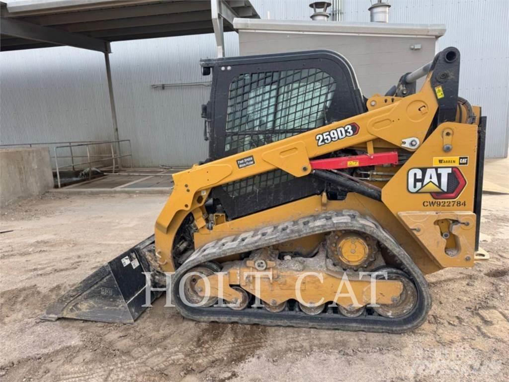 CAT 259D3 Krautuvai su šoniniu pasukimu
