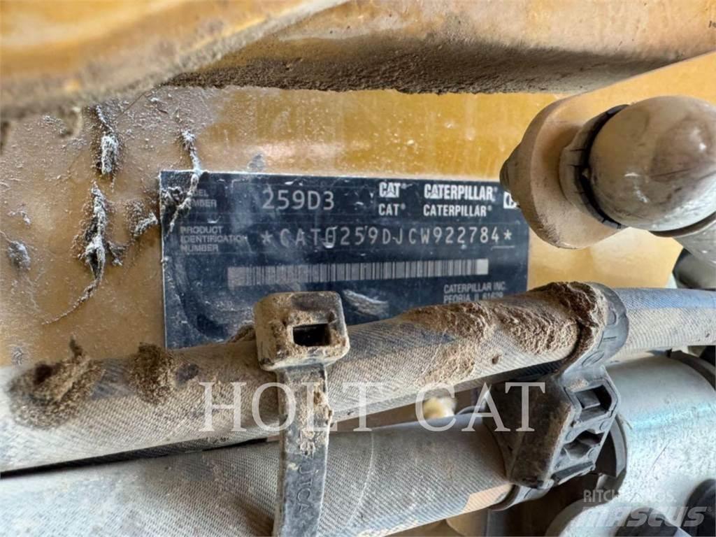CAT 259D3 Krautuvai su šoniniu pasukimu