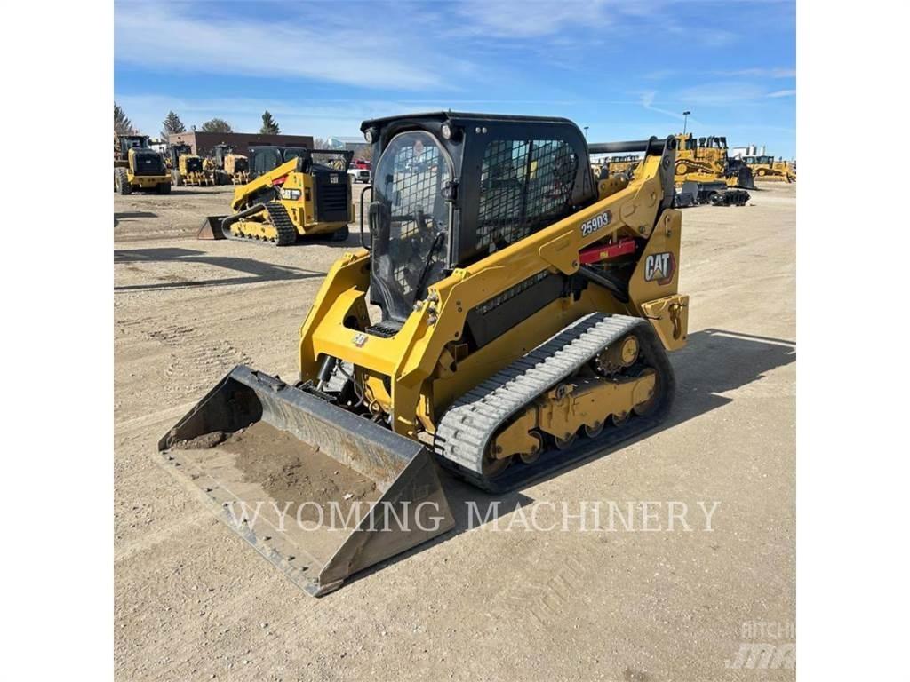 CAT 259D3 Krautuvai su šoniniu pasukimu
