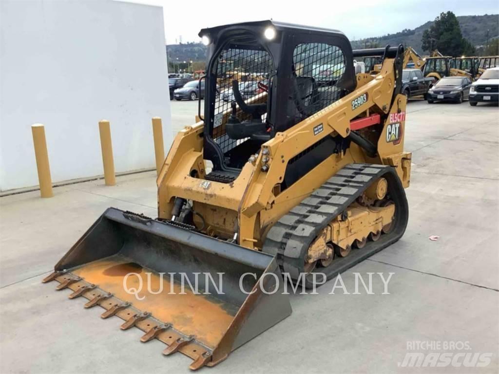 CAT 259D3 Krautuvai su šoniniu pasukimu