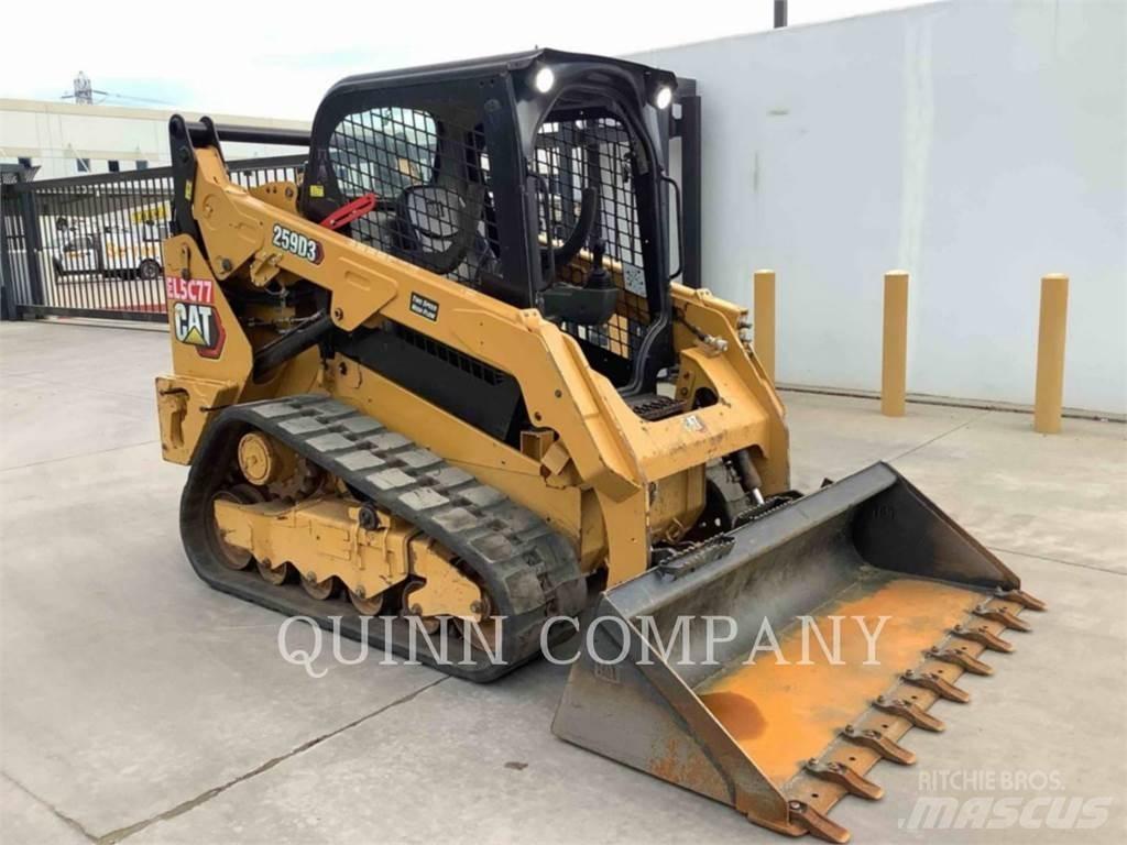 CAT 259D3 Krautuvai su šoniniu pasukimu