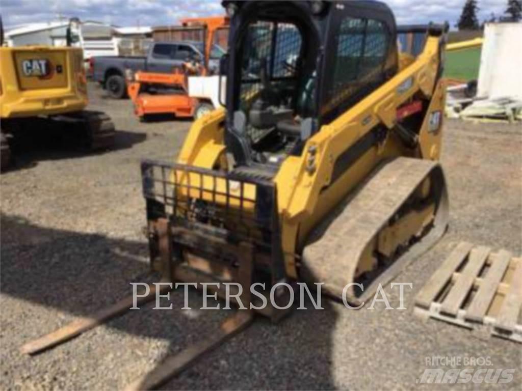 CAT 259D3 Krautuvai su šoniniu pasukimu