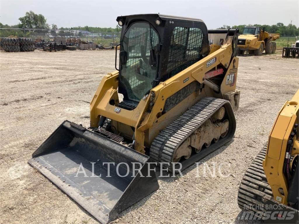 CAT 259D3 Krautuvai su šoniniu pasukimu