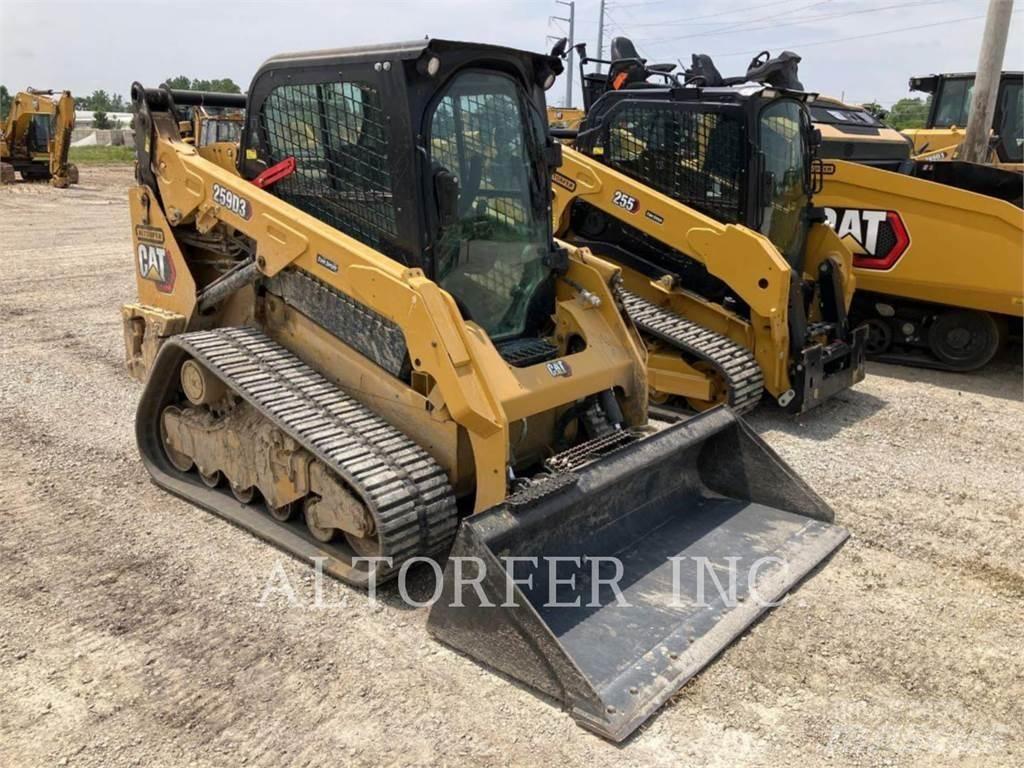 CAT 259D3 Krautuvai su šoniniu pasukimu