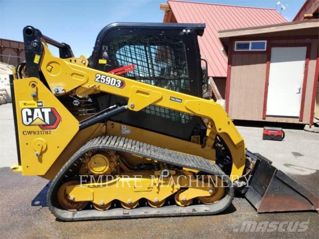 CAT 259D3 Krautuvai su šoniniu pasukimu