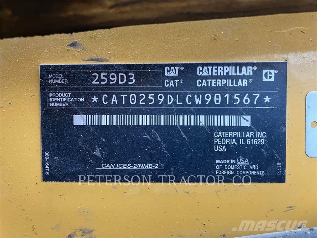 CAT 259D3 Krautuvai su šoniniu pasukimu