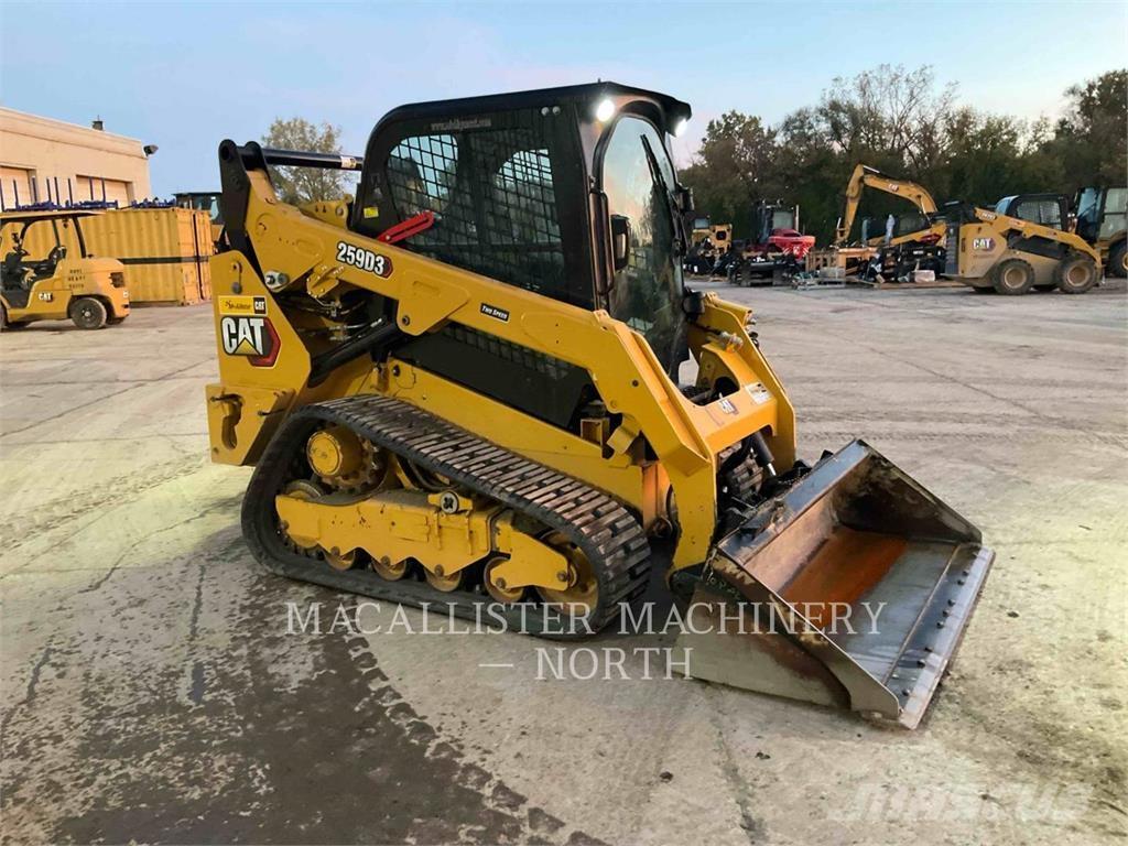 CAT 259D3 AQB Krautuvai su šoniniu pasukimu