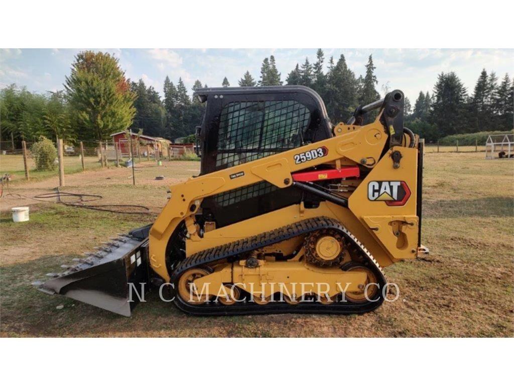 CAT 259D3 H2CB Krautuvai su šoniniu pasukimu