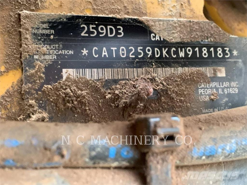 CAT 259D3 H3CB Krautuvai su šoniniu pasukimu