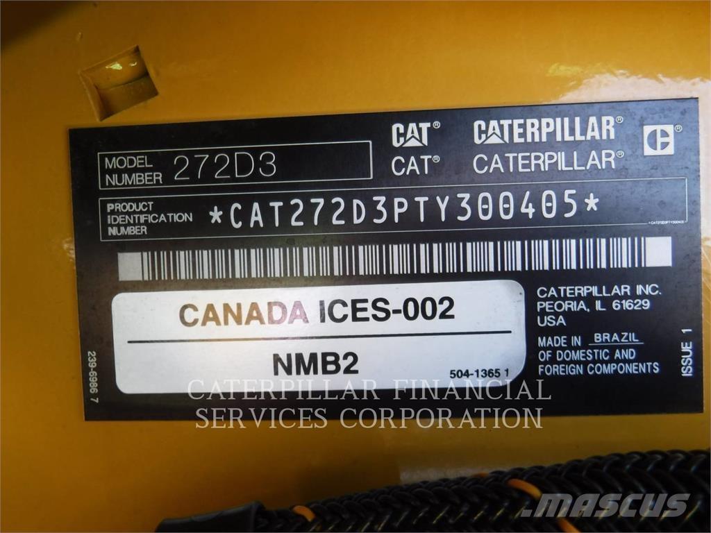 CAT 272D3HF Krautuvai su šoniniu pasukimu