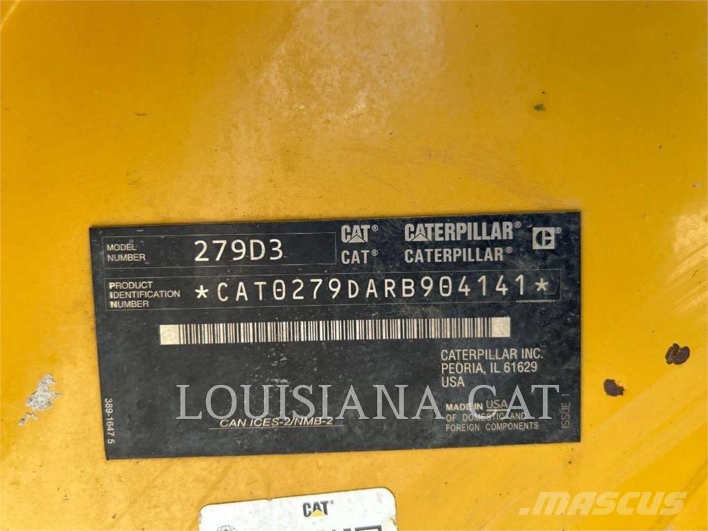 CAT 279D3 Krautuvai su šoniniu pasukimu