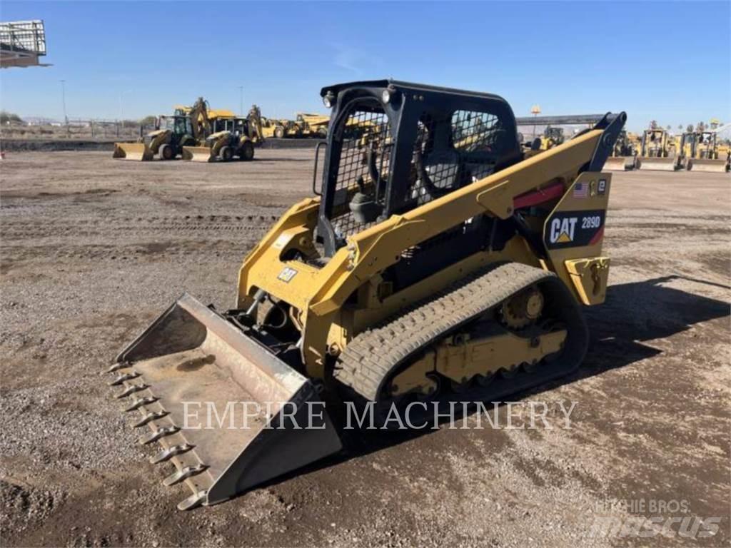 CAT 289D Krautuvai su šoniniu pasukimu