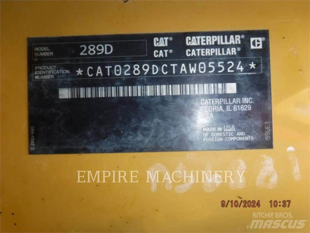CAT 289D Krautuvai su šoniniu pasukimu