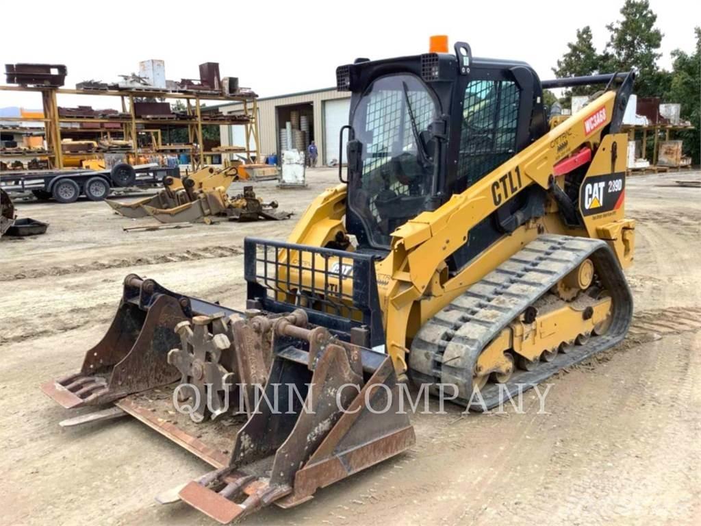CAT 289D Krautuvai su šoniniu pasukimu