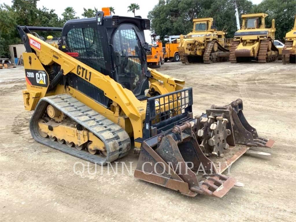 CAT 289D Krautuvai su šoniniu pasukimu