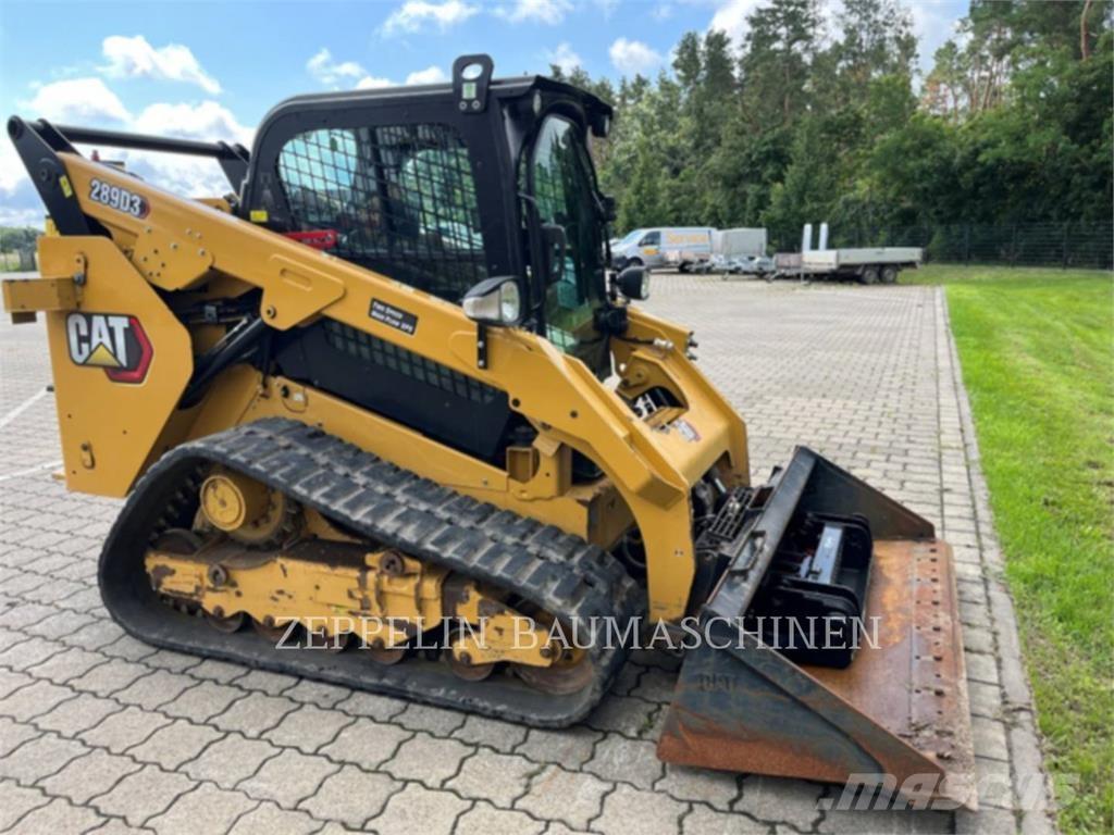 CAT 289D Krautuvai su šoniniu pasukimu