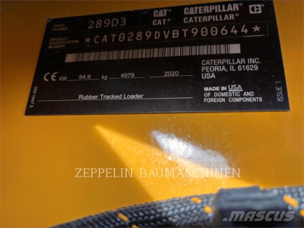 CAT 289D Krautuvai su šoniniu pasukimu