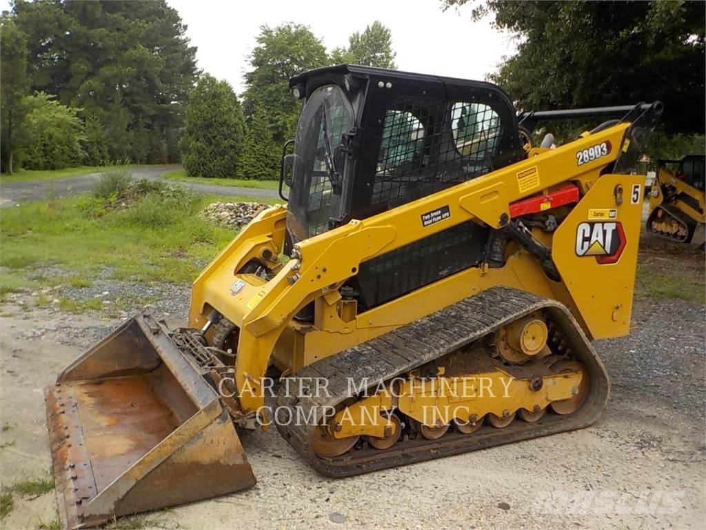 CAT 289D3 Krautuvai su šoniniu pasukimu