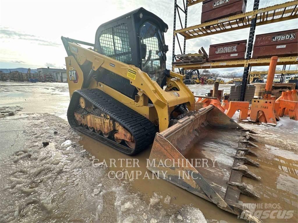 CAT 289D3 Krautuvai su šoniniu pasukimu