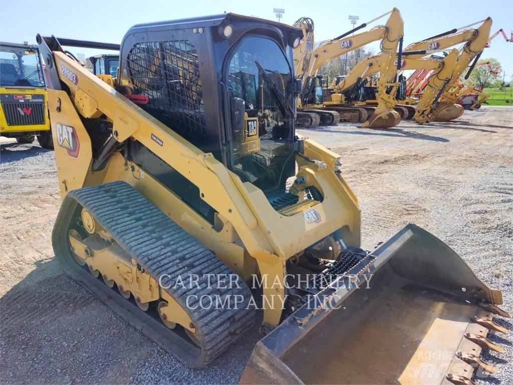 CAT 289D3 Krautuvai su šoniniu pasukimu