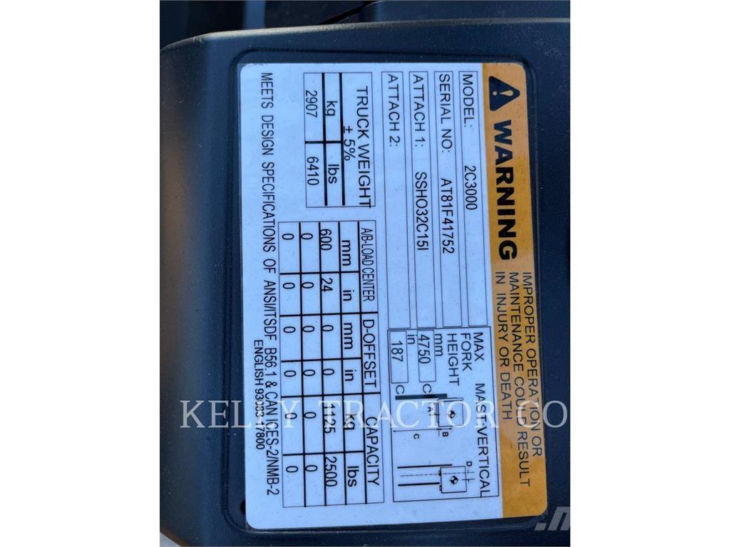 CAT 2C3000 Šakiniai krautuvai - Kita