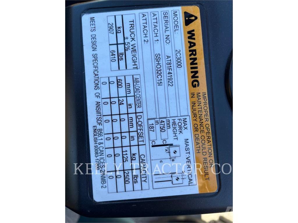 CAT 2C3000 Šakiniai krautuvai - Kita