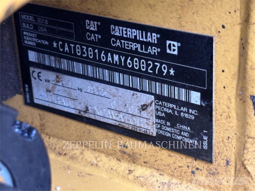 CAT 301.6-05A Vikšriniai ekskavatoriai