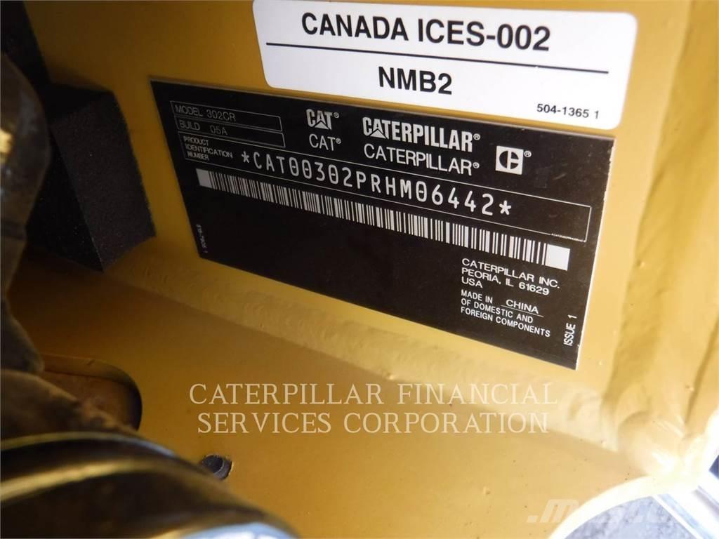 CAT 302-05CR Vikšriniai ekskavatoriai