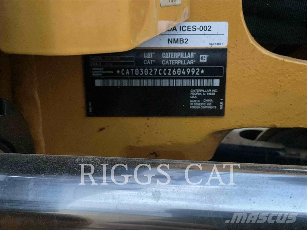 CAT 302.707CR Vikšriniai ekskavatoriai