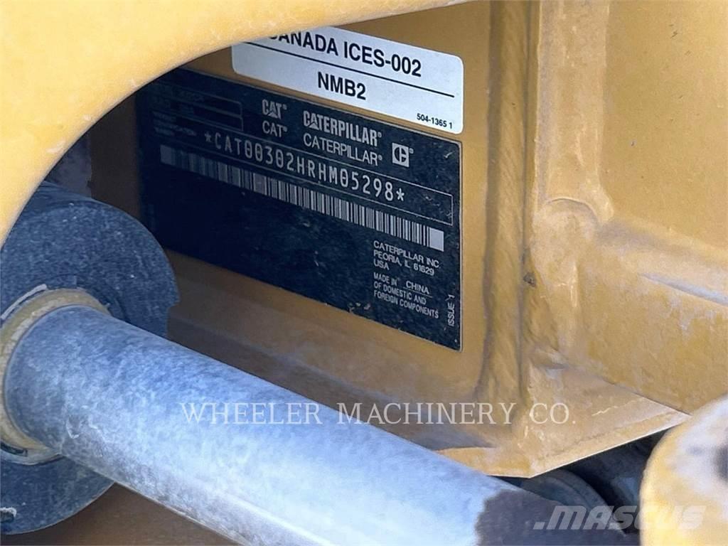 CAT 302 C3 Vikšriniai ekskavatoriai