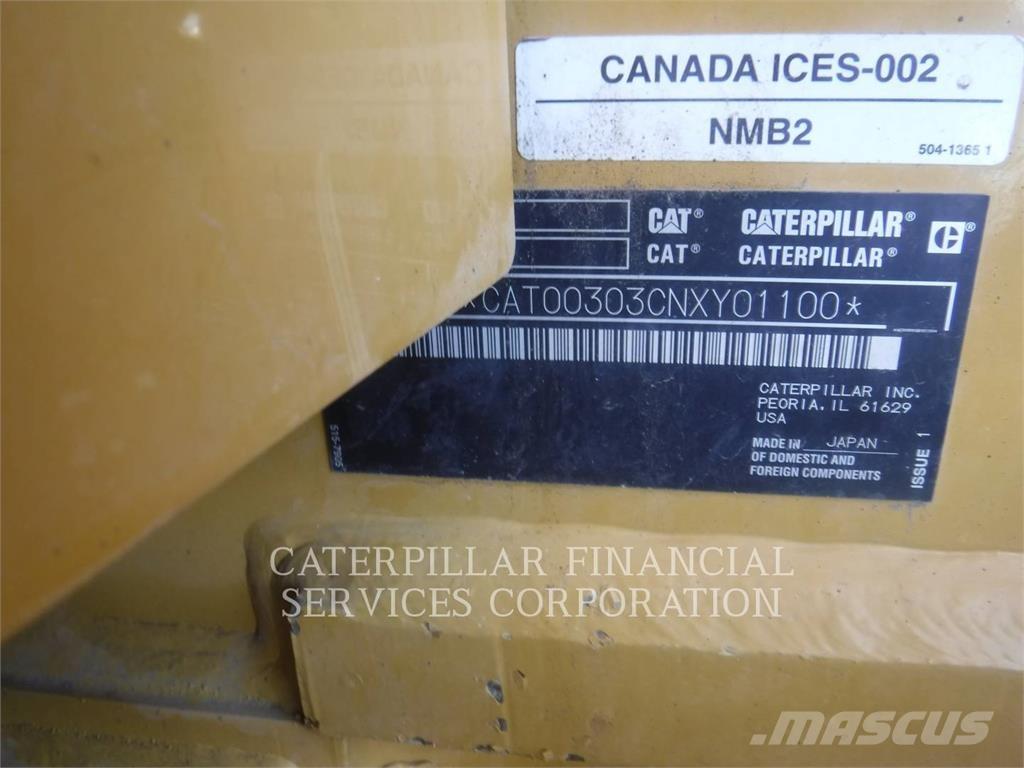 CAT 303-07CR Vikšriniai ekskavatoriai