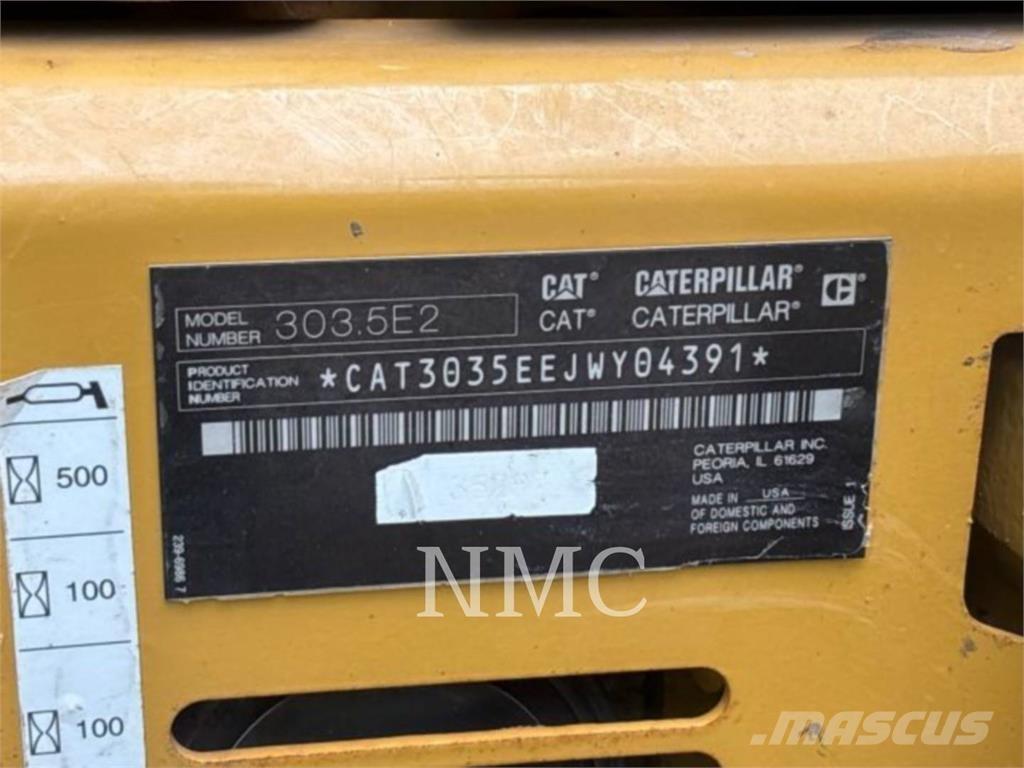 CAT 303.5E2 Vikšriniai ekskavatoriai