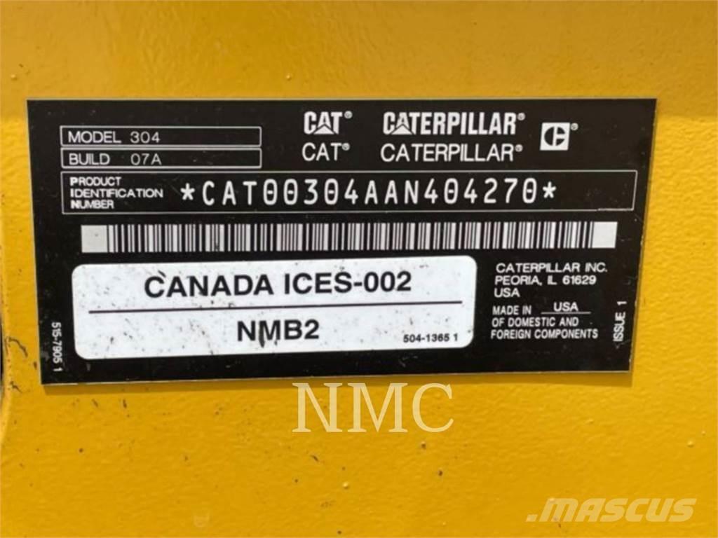 CAT 304-07 Vikšriniai ekskavatoriai