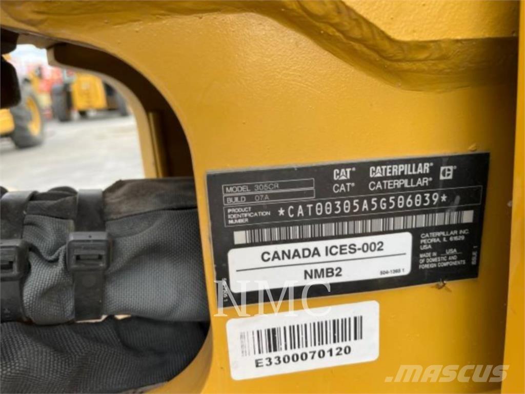 CAT 305-07CR Vikšriniai ekskavatoriai