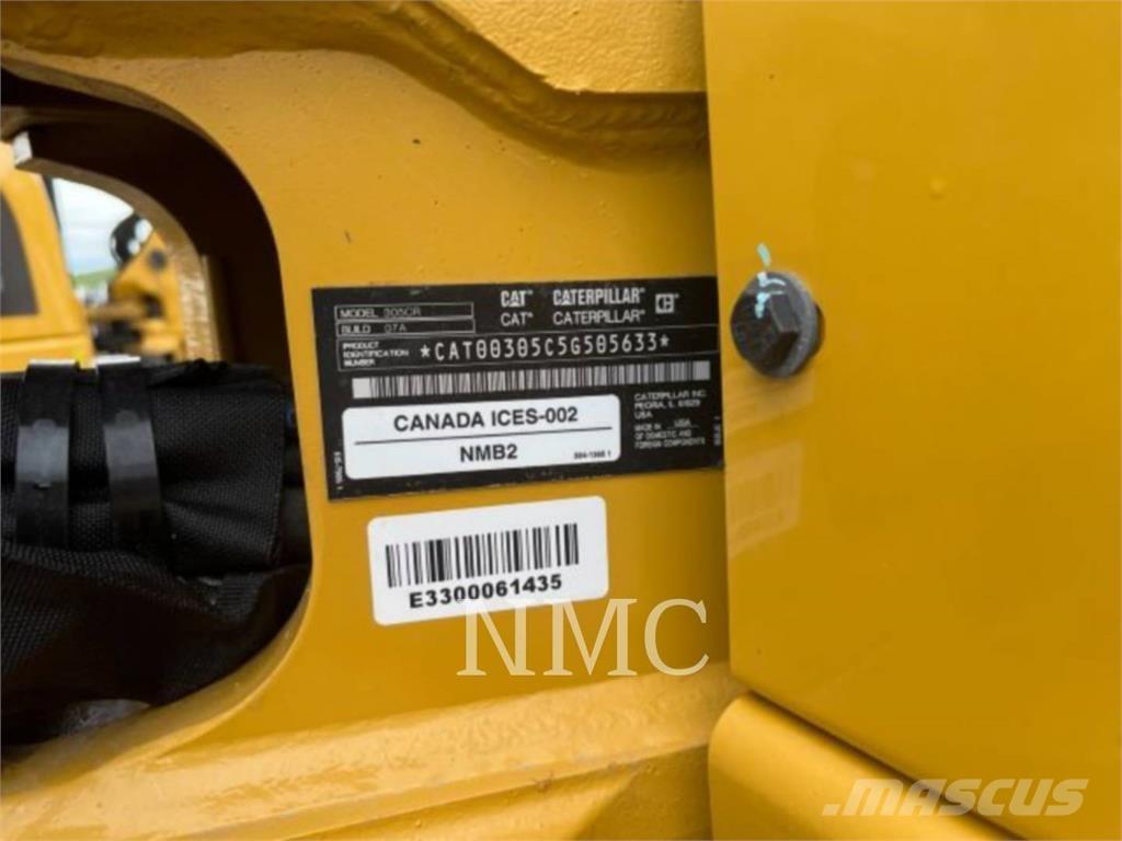 CAT 305-07CR Vikšriniai ekskavatoriai