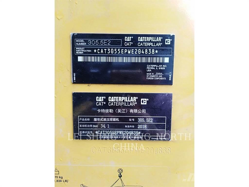 CAT 305.5E2 Vikšriniai ekskavatoriai