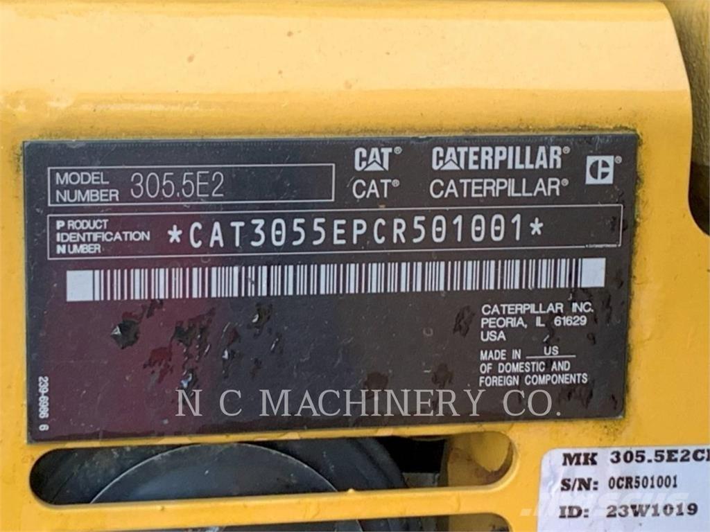 CAT 305.5E2CRB Vikšriniai ekskavatoriai