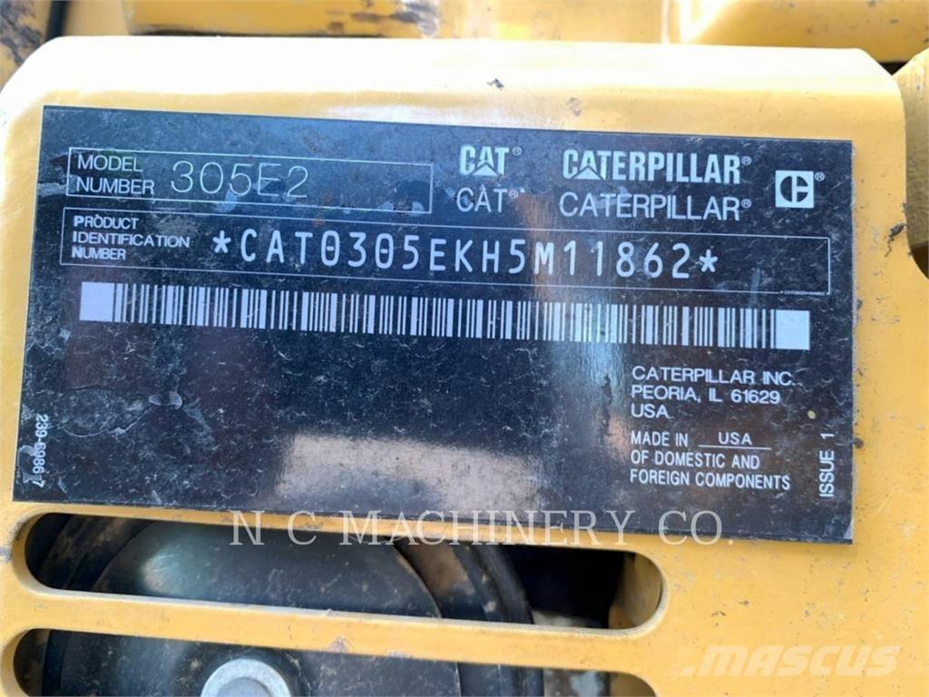 CAT 305E2 CRCB Vikšriniai ekskavatoriai
