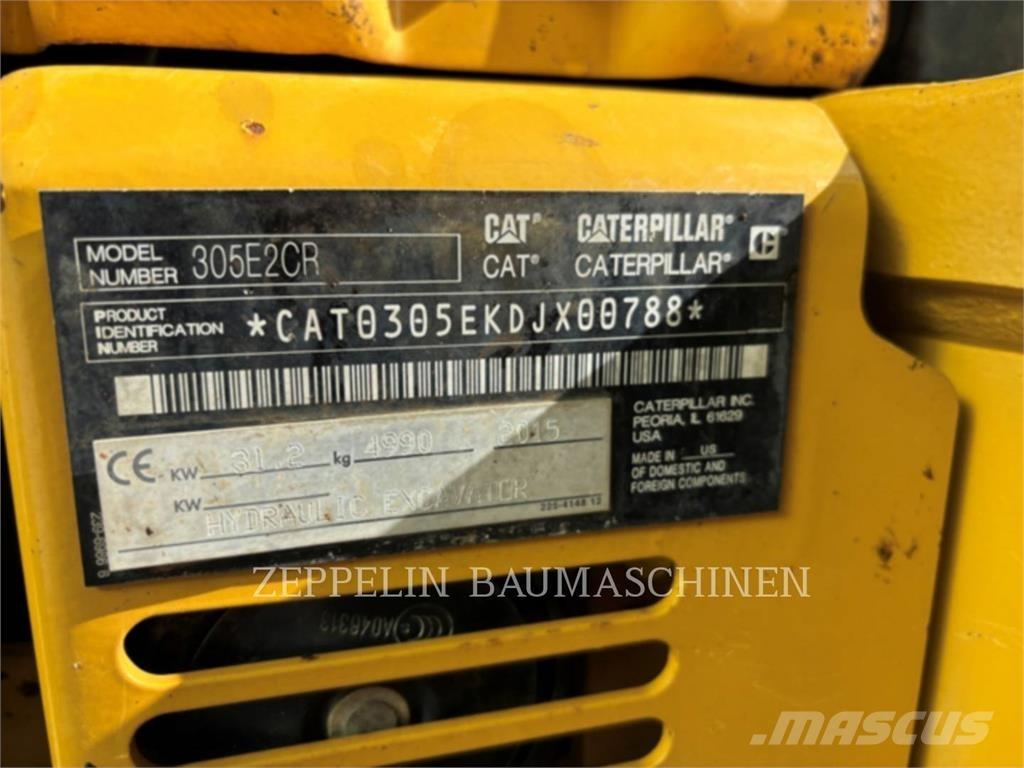 CAT 305ECR Vikšriniai ekskavatoriai