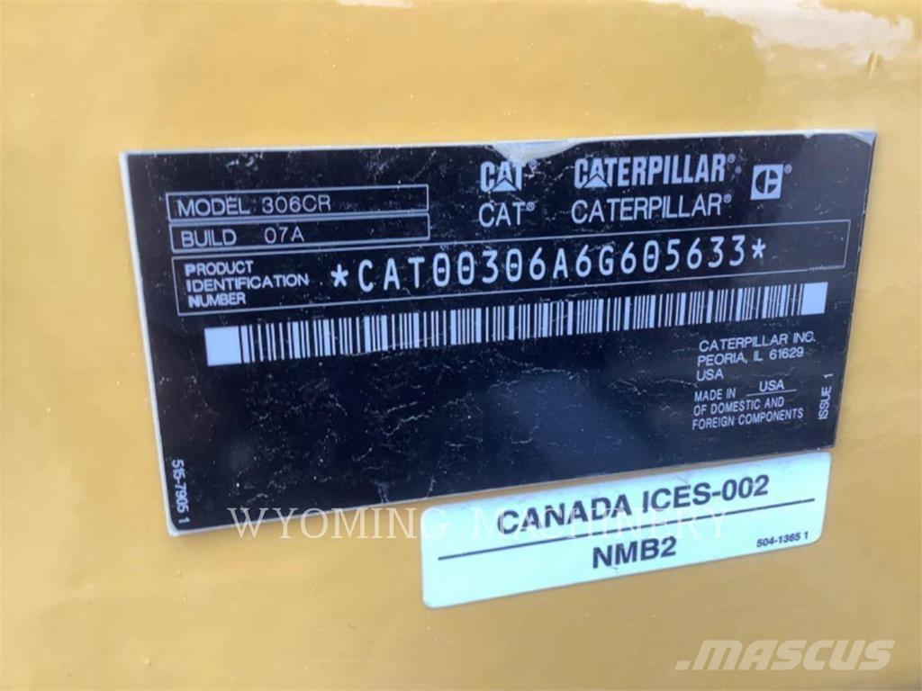 CAT 306 Vikšriniai ekskavatoriai