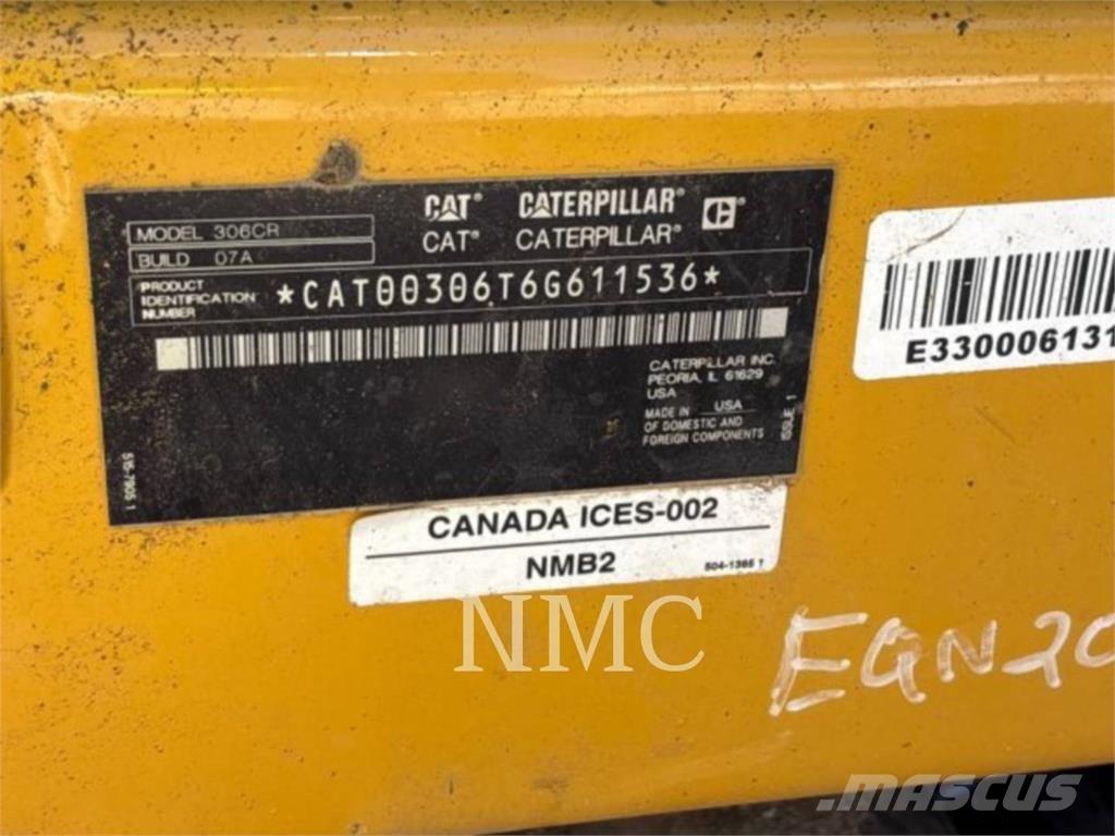 CAT 306-07CR Vikšriniai ekskavatoriai