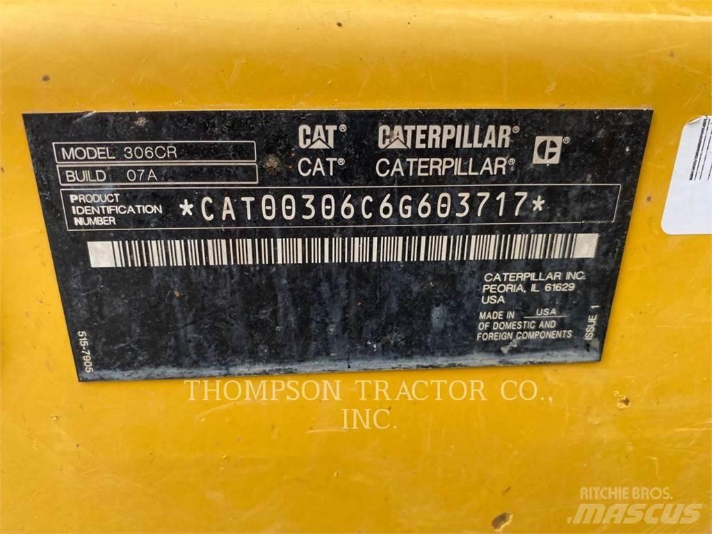 CAT 306CR Vikšriniai ekskavatoriai