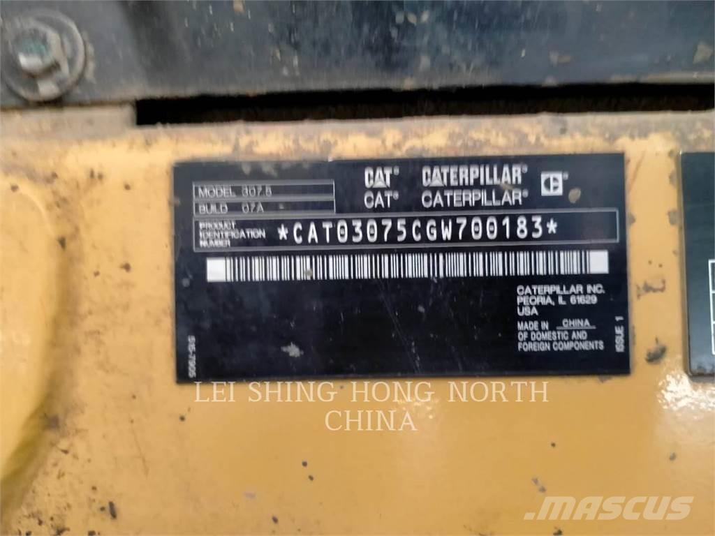 CAT 307.5 Vikšriniai ekskavatoriai