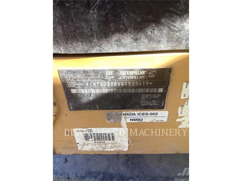 CAT 308CR Vikšriniai ekskavatoriai