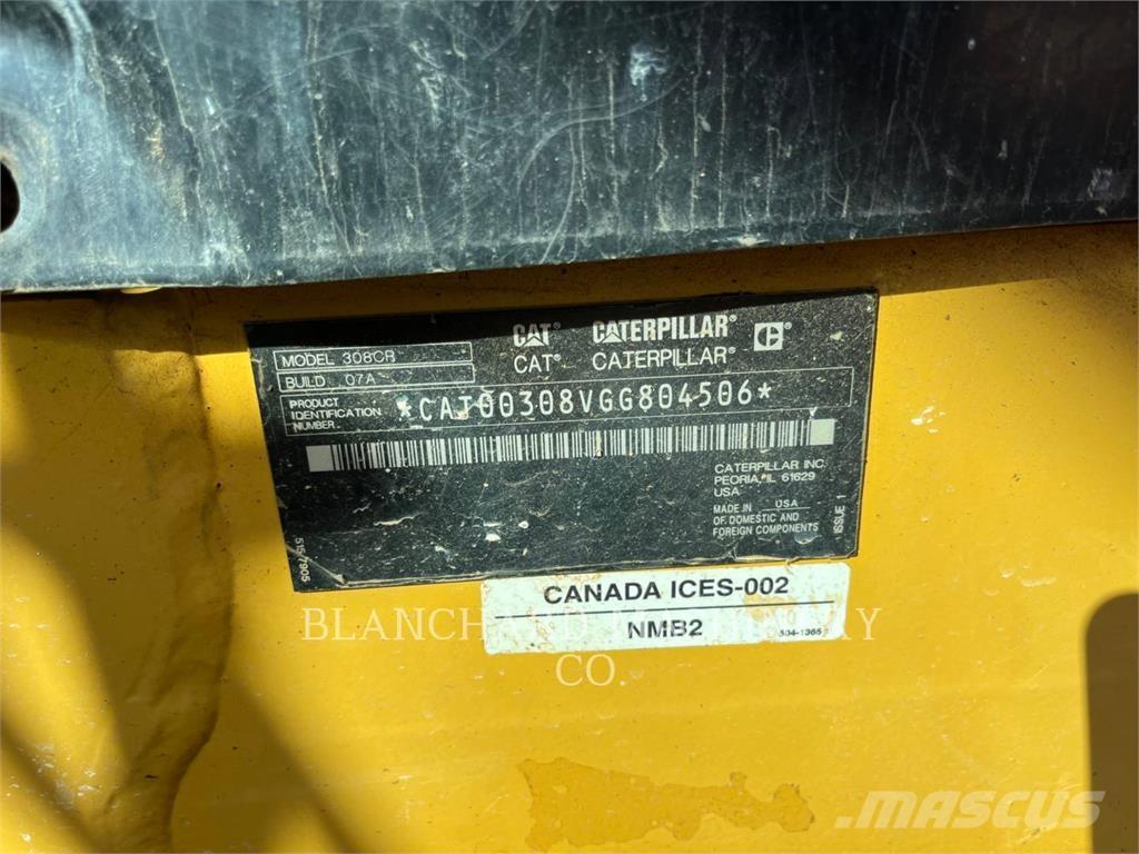 CAT 308CR Vikšriniai ekskavatoriai