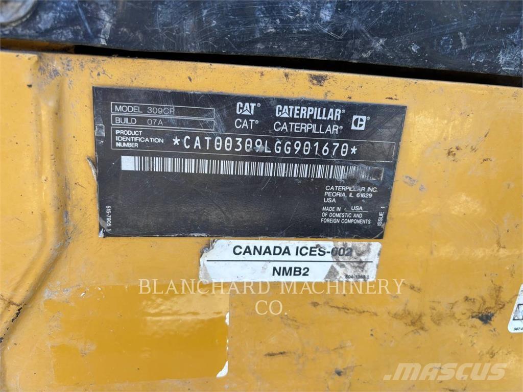 CAT 309CR Vikšriniai ekskavatoriai